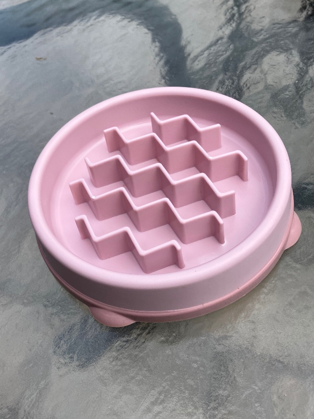 😸🐶OUTWARD HOUND FUN FEEDER SLO BOWL CAT OR SMALL DOG DISH SZ XS PINK